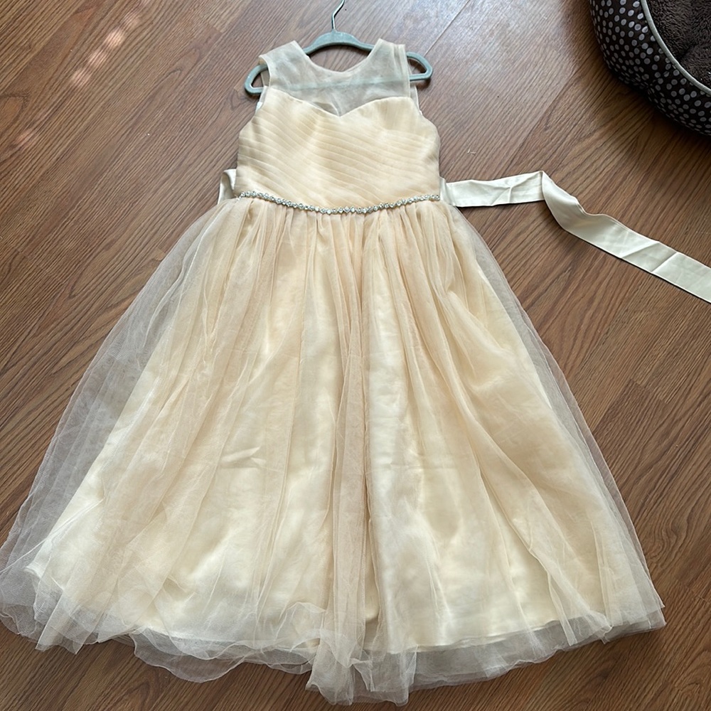Champagne gold formal dress